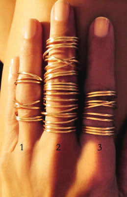Wire Wrap Rings - Twisted