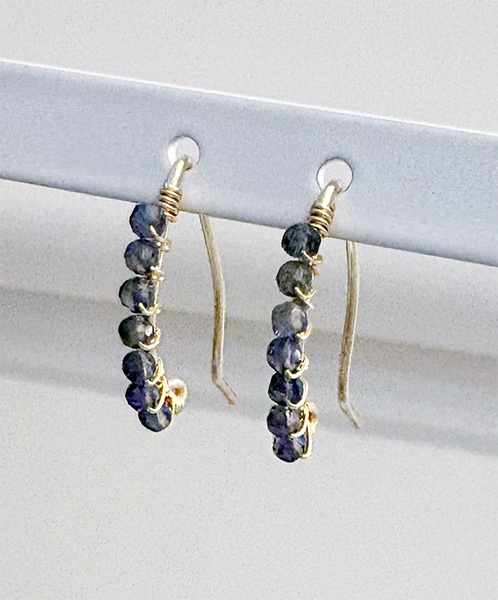 Sapphire Crystal Earrings