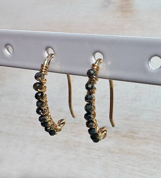 Cat's Eye Crystal Earrings