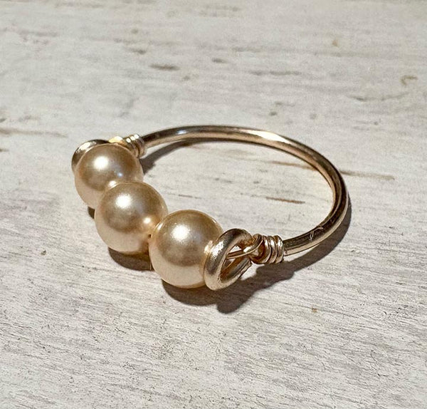 Fresh Water Pearl Three Ring