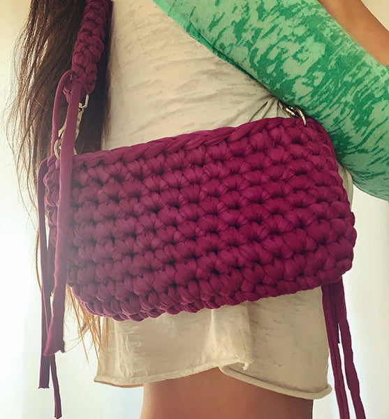 T-shirt Yarn Original Crochet Purse