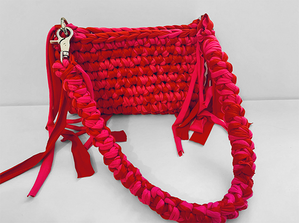 Double Color T-Shirt Yarn Crochet Purses