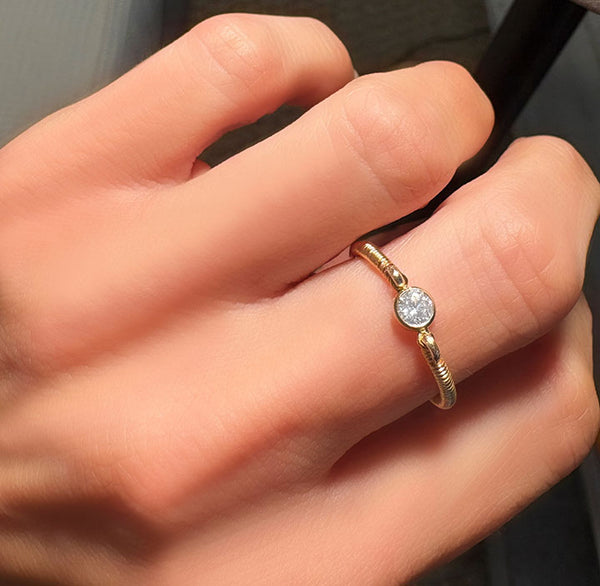 Solitaire CZ Ring