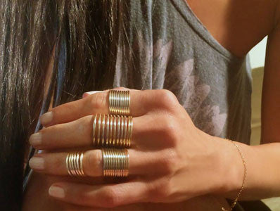 Above the Knuckle Wire Wrap Ring