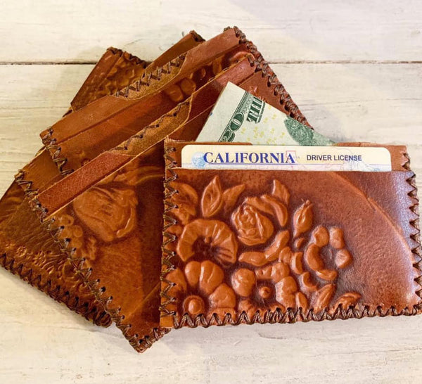 Hand-Stitched Recycled Italian Leather Wallets